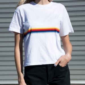 RARE BRANDY MELVILLE aleena rainbow top